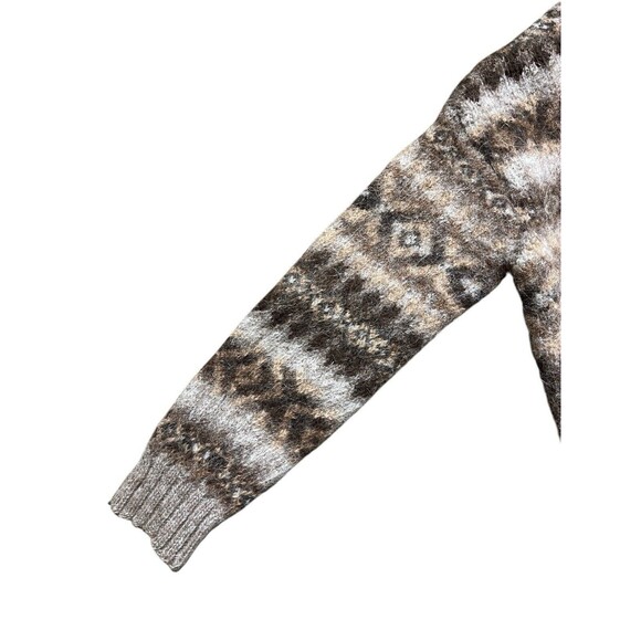 Vtg Lauren Ralph Lauren FairIsle Nordic Full Zip Llama Wool Sweater Cardigan S - Picture 12 of 12